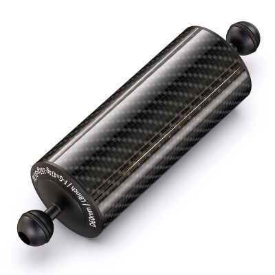 Carbon Fiber Underwater Float Arm with Dual Ball Mounts for Photography and Video, Compatible with Diving Trays, Video Lights, Strobes (Black, 60mm8')