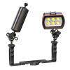 Carbon Fiber Underwater Float Arm with Dual Ball Mounts for Photography and Video, Compatible with Diving Trays, Video Lights, Strobes (Black, 60mm8') view 3