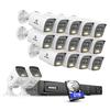 ANNKE 5MP Security Camera System, 16CH 12MP NVR Recorder with AI Motion Detection, 16X 3K/5MP IP PoE Bullet Cameras with Color Night Vision, Two-Way Audio, Compatible with Alexa, 2.8mm Lens, 2TB HDD view 1