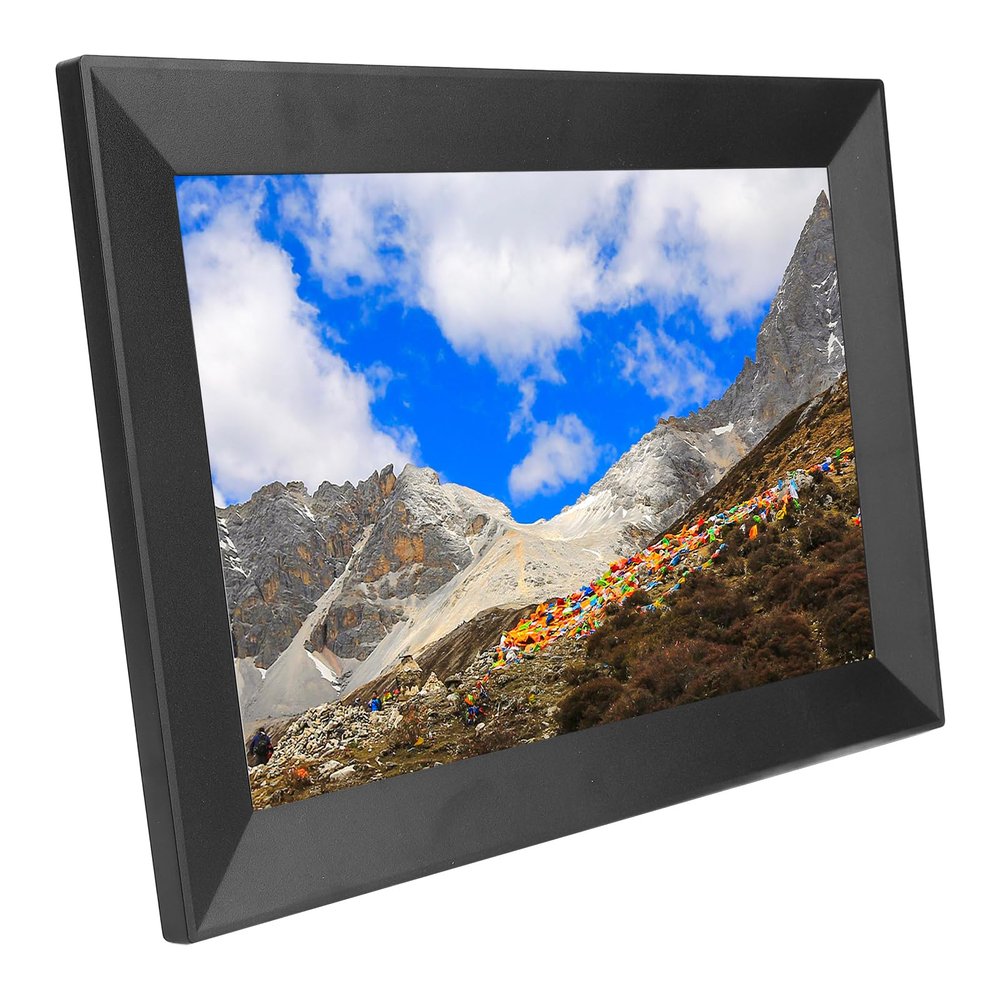 10.1 Inch WLAN Digital Picture Frame,1280x800 Touch Screen, Auto Rotate Digital Photo Frame, Built in 16GB Memory, Share Moments via APP from Anywhere (US Plug)