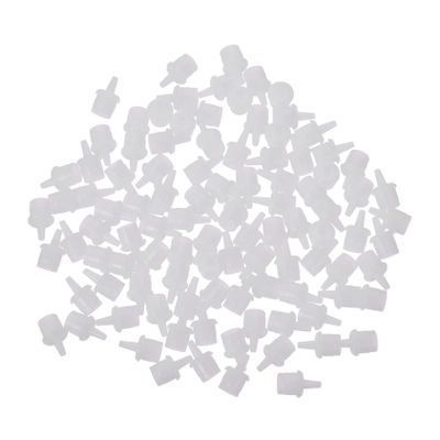 100pcs White Plastic Glue Bottle Mouth Replacement Heads