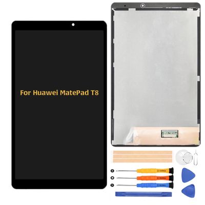 A-MIND for Huawei MatePad T8 LCD Screen Replacement Kobe2-L09 Kobe2-L03 KOB2-L09 KOB2-W09 LCD Display Touch Digitizer Full Assembly with Repair Tool Kits(Black)
