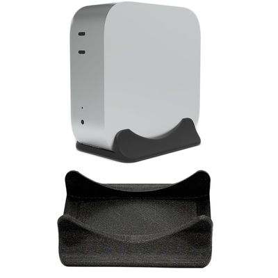 Vertical Stand for Mac mini M4,Vertical Laptop Holder Desk Mount for Mac mini 2024,3D Printed Non-Slip Stand Base (Black)