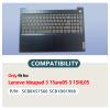 D-KXCPELE Laptop Palmrest Upper Case with Keyboard and Touchpad Assembly Replacement for Lenovo Ideapad 3 15ada05/3 15IML05 5CB0X57566 5CB1D01998 Blue view 2