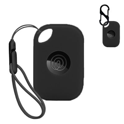 NOUKAJU Case for Tile by Life360 Pro (2024),Silicone Protective Cover(with Carabiner + Lanyard) Drop-Proof,Scratch-Proof,Shock-Proof,Dust-Proof,Protective Case for Tile Pro 2024 RE-61011(Black)