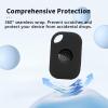 NOUKAJU Case for Tile by Life360 Pro (2024),Silicone Protective Cover(with Carabiner + Lanyard) Drop-Proof,Scratch-Proof,Shock-Proof,Dust-Proof,Protective Case for Tile Pro 2024 RE-61011(Black) view 3