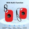 NOUKAJU Case for Tile by Life360 Pro (2024),Silicone Protective Cover(with Carabiner + Lanyard) Drop-Proof,Scratch-Proof,Shock-Proof,Dust-Proof,Protective Case for Tile Pro 2024 RE-61011(Red) view 2