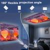 4K Mini Projector for Iphone Android ,Mini Projector with WiFi6 and Bluetooth 5.0 130-Inch Support 160 ANSI Auto Keystone Outdoor Home Projector view 4