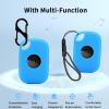 NOUKAJU Case for Tile by Life360 Pro (2024),Silicone Protective Cover(with Carabiner + Lanyard) Drop-Proof,Scratch-Proof,Shock-Proof,Dust-Proof,Protective Case for Tile Pro 2024 RE-61011(Sky-Blue) view 2