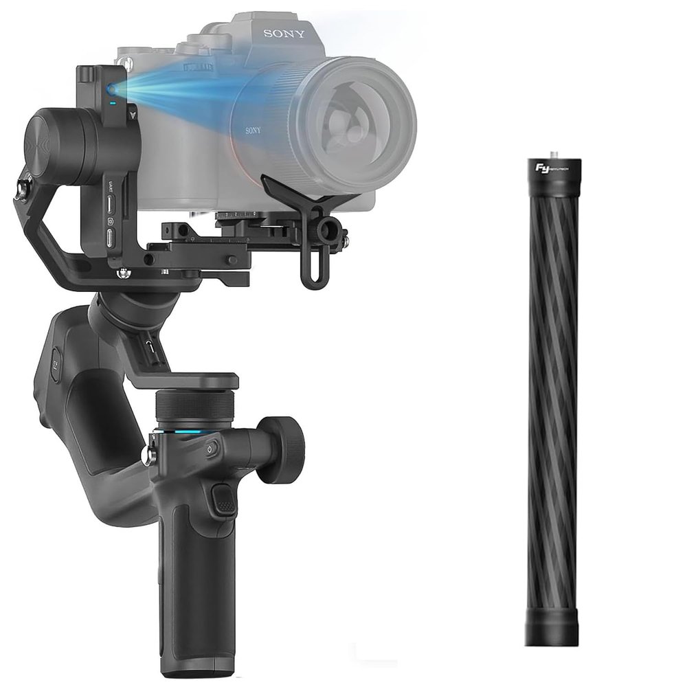 FeiyuTech SCORP Mini 2 Gimbal Stabilizer with 11'' Carbon Fiber Extension Bar
