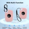 NOUKAJU Case for Tile by Life360 Pro (2024),Silicone Protective Cover(with Carabiner + Lanyard) Drop-Proof,Scratch-Proof,Shock-Proof,Dust-Proof,Protective Case for Tile Pro 2024 RE-61011(Pink) view 2