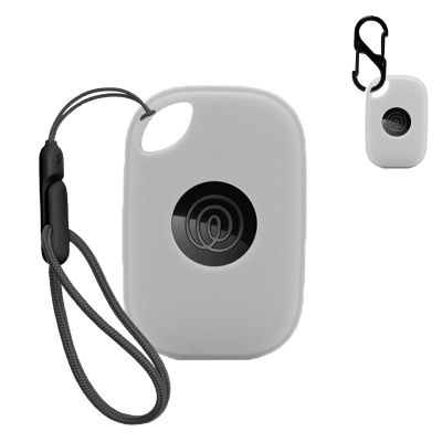 NOUKAJU Case for Tile by Life360 Pro (2024),Silicone Protective Cover(with Carabiner + Lanyard) Drop-Proof,Scratch-Proof,Shock-Proof,Dust-Proof,Protective Case for Tile Pro 2024 RE-61011(Gray)