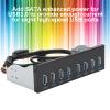 8 Port Optical Drive Front Panel, Front Panel USB 3.0 Hub Extension Front Panel, 19Pin Hub Optical Drive Panel for Electronics view 3