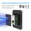 Mac Mini Hub and Stand for NVME/NGFF M2.SSD and 2.5" SATA HDD, Mac Mini Dock with USB-C 10Gbps, USB-A 5/10Gbps, for Mac Mini M2/M1, Mac Studio - Silver view 3