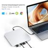 Mac Mini Hub and Stand for NVME/NGFF M2.SSD and 2.5" SATA HDD, Mac Mini Dock with USB-C 10Gbps, USB-A 5/10Gbps, for Mac Mini M2/M1, Mac Studio - Silver view 4
