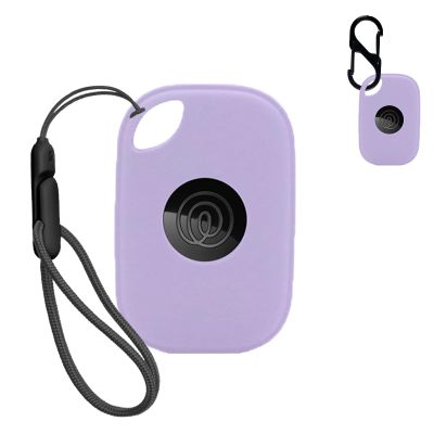 NOUKAJU Case for Tile by Life360 Pro (2024),Silicone Protective Cover(with Carabiner + Lanyard) Drop-Proof,Scratch-Proof,Shock-Proof,Dust-Proof,Protective Case for Tile Pro 2024 RE-61011(Purple)