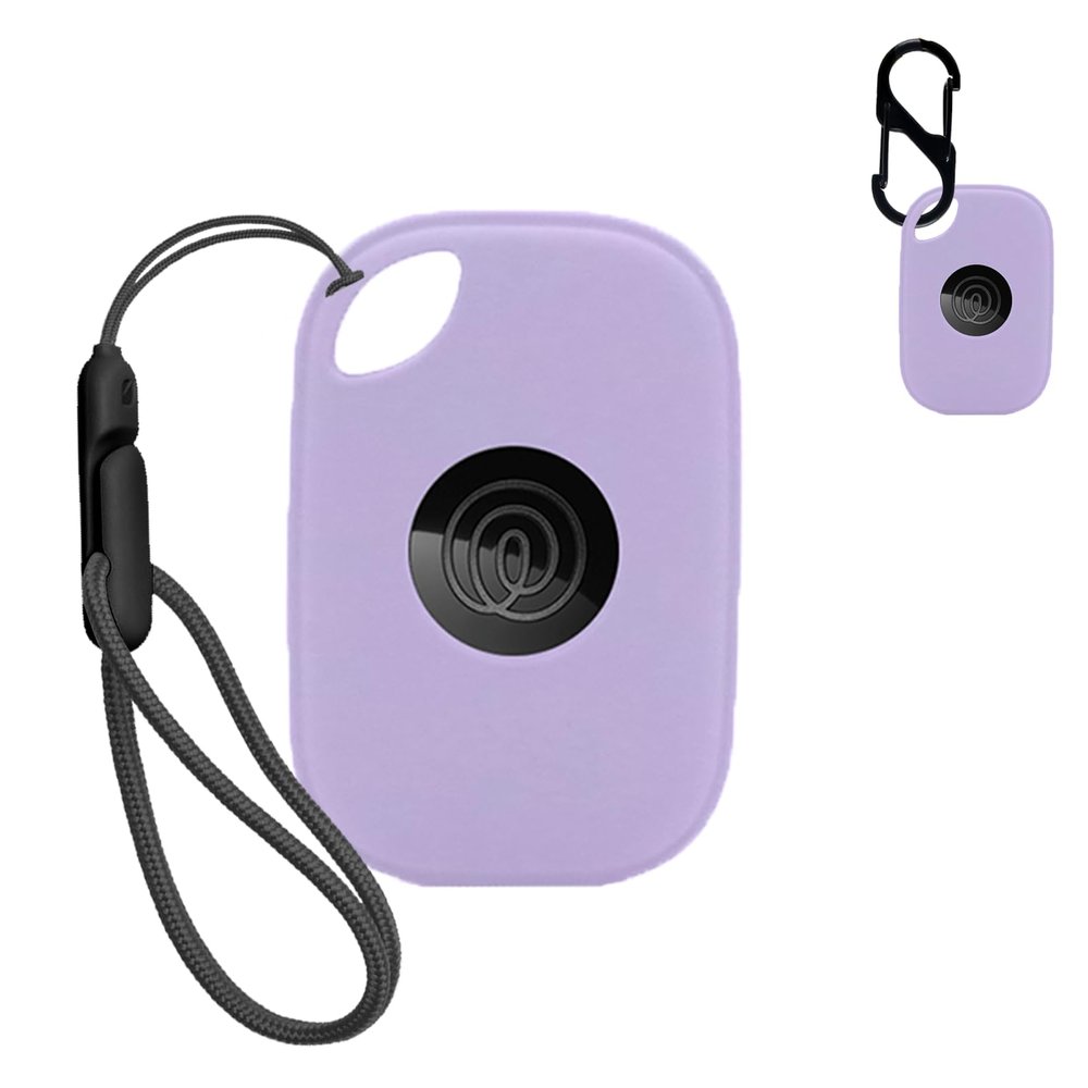 NOUKAJU Case for Tile by Life360 Pro (2024),Silicone Protective Cover(with Carabiner + Lanyard) Drop-Proof,Scratch-Proof,Shock-Proof,Dust-Proof,Protective Case for Tile Pro 2024 RE-61011(Purple)