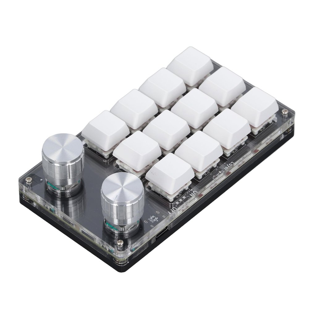 12 Key Knob Keyboard Programmable USB Red Switch Mechanical Keypad DC 5V 1A
