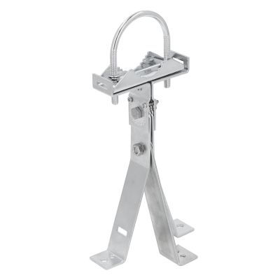2 Set Satellite Antenna Mounting Kit Pole Wall Roof Installation Outdoor Mount Stand