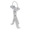 2 Set Satellite Antenna Mounting Kit Pole Wall Roof Installation Outdoor Mount Stand view 3
