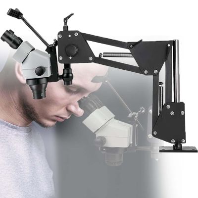 JYXYXSCP Jewelry Inlaid Microscope,7x-45x Super Clear Microscope Magnifier,Microscope Micro Inlaid Mirror,Stereo Microscope for Jewelry Diamond Setting (85mm)