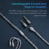 ARTTI T10 Pro in-Ear Monitor, Dual Magnetic Circuit 14.2mm Planner Driver HiFi IEM Earphones, Wired Gaming Earbud with Full Metal Housing, Detachable OFC Cable for Singer Musician Audiophile (Black) view 4
