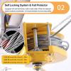 AYGJKIE Rescue Tripod, Aluminum Tripod Kit Lifting and Rescue Equipment Emergency Rescue Tripod Kit for Confined Spaces, Rescue Stabilizer(1800lbs/816kg Winch) view 4