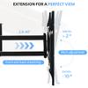 RLRO Full Motion TV Wall Mount for 40-120 Inch TV, Wall Mount TV Bracket with Rotation and Tilt Functions, TV Stand with Loading Capacity 155lbs, Max Vesa 800x400mm, Low Profile Flat Wall Bracket view 3