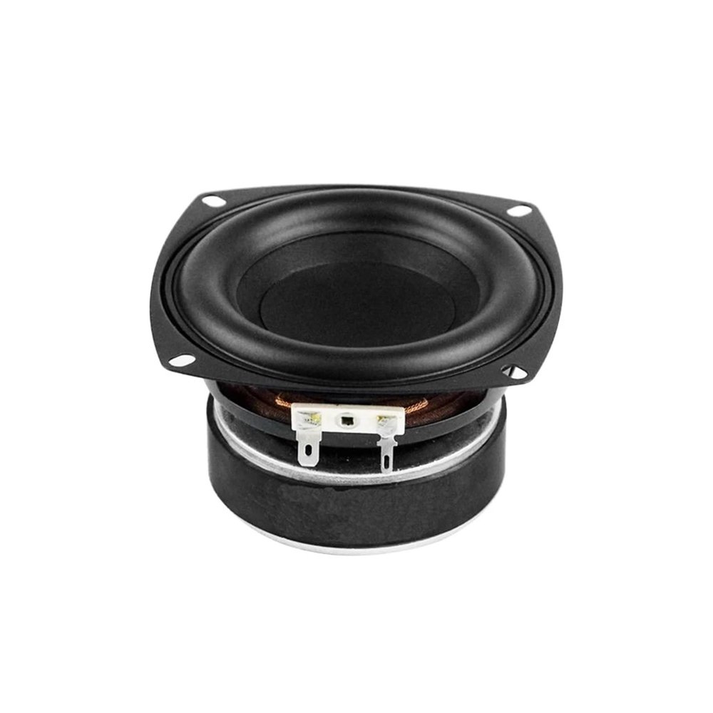 1Pcs 4 Inch Subwoofer 4 8 Ohm 50W HiFi Woofer Speaker Super Bass Long-Stroke Home Theater Loudspeaeker for 2.1 Speakers(4 Ohm Speaker)