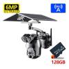 QDVOPHZA 4G/Wireless PTZ Solar Camera Auto Tracking Camara Security Protection 6MP Dual Lens 4K HD Monitor Smart Home CCTV Surveillance(4G-128GB) view 2