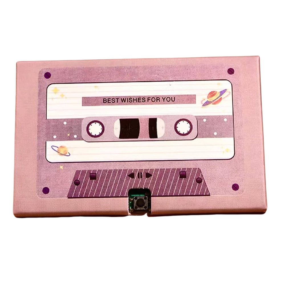LIURONGNI Voice Recording Cassette Tape Gift 30/60/300 Seconds Message Recorder Customizable Sound Greeting Card for Couple