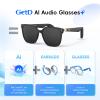Smart Glasses for Men and Women, AI Glasses with Real-Time Translator & Voice Control, Bluetooth 5.4 Polarized Sunglasses, 11H Mic/Speaker for Hands-Free Calls, Smart Eyewear for Meetings, Travel view 2
