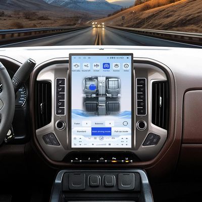 14.4 Inch Tesla Screen Android 13 Car Stereo for Chevrolet Silverado GMC Sierra 2014-2018 Car GPS Navigation Multimedia Player AutoRadio Tape Unit (Silver 4-64GB, OEM Screen 4.2-8 inch)