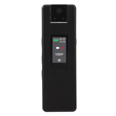 ASHATA 1080P HD Wearable Video Recorder Motion Detection Camera, 180 Rotatable Lens Anti Shake Camcorder for Outdoor Meeting with Back Clip