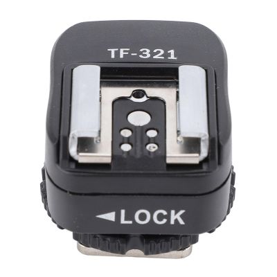 Camera Hot Shoe Mount Adapter, Flash Hot Shoe Adapter, TF 321 Hot Shoe Adapter for EL Series Flash Supports Center Point Triggering for R and E Series with Hot Shoe Interface