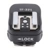 Camera Hot Shoe Mount Adapter, Flash Hot Shoe Adapter, TF 321 Hot Shoe Adapter for EL Series Flash Supports Center Point Triggering for R and E Series with Hot Shoe Interface view 1