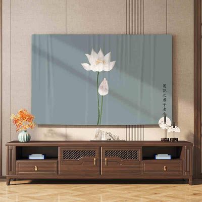 TV Cover Indoor 32-80in TV Protector Cover Modern High-end TV Dust Cover for Colorful Printed Display Cover for Wall Mounted Universal Flatscreen Screen Protector-Gray||55inch(130*80cm)