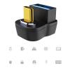 QIEIEI Connector 10Gbps Type C Male to USB3.0 Female 90 Degree Right Angled Data Adapter for Laptop Phone Tablet view 3