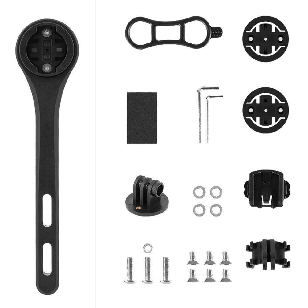 CZMYCBG Out Front Bike Computer Mount for Integrated Handlebar, Lightweight and Durable Cycling Computer Extended Mount