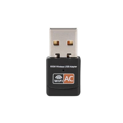 Band 802.11AC 600M Network Card USB Adapter with Built in PCB Antenna Internet Access for Desktop PC and More