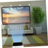 Housoutil Retractable Projector Screen Outdoor Roll-up Movie Screen Portable Theater Accessory view 4