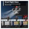 QDVOPHZA 10K 20MP Four Screens WiFi IP Camera Outdoor 10X Zoom 360View PTZ Cam AI Tracking CCTV Video Surveillance Security Camera(U/S,10K 10XZoom No Card) view 4