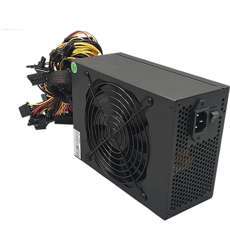 1800W PSU Bitmain Dragon Storm LX1800W Multiple Channel Server Power Supply 16*(6+2Pin) for GPU Mining Rig