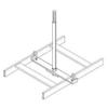 Chatsworth - 12362-012 - Cable Runway Center Support Kit, 12.56 in. W, Gold, (Each) view 1