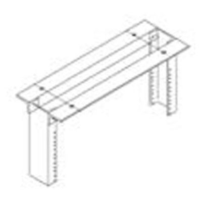 Chatsworth - 10473-101 - Heavy-Duty Top Angle, for 19 in. W Rack, Gray, (Each)