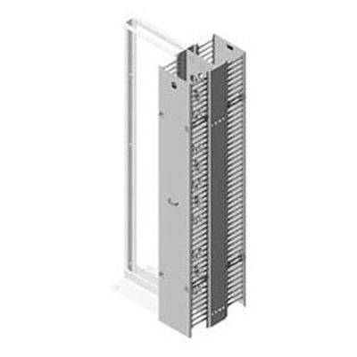 Chatsworth - 40098-715 - CCS - EFX Combination Cabling Section with Extended Fingers, Vertical, Double-Sided, Black, 8