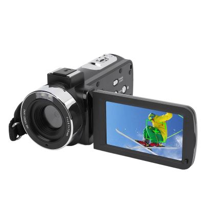 Video Camera 1080P 30MP 18X Digital Zoom Camcorder with Fill Light USB for Travel Wedding