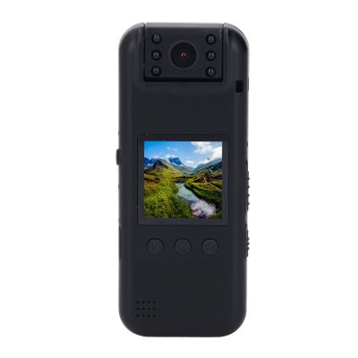 Body Camera, Back Clip Magnetic Video Recorder with 180 Rotating Lens, 1.3 in Screen, Wearable Camcorder for Home Outdoor Law Enforcement