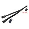 15cm Corsair 4Pin RGB ARGB Fan Hub 1 to 2 Splitter Adapter Cable Compatible with The RGB Hub Lighting Node Commander Core(Black Sleeved) view 4