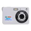 Digital Camera 48MP 4K 8X Zoom 20 Filters 2.7 Inch Screen Anti Shaking Rechargeable Compact Camera for Kids Students Vlogging (Silver) view 4